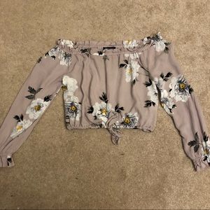 Off the Shoulder Crop Top